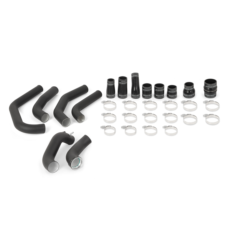 Mishimoto 15-17 Ford F-150 2.7L EcoBoost  I/C Pipe Kit - Wrinkle Black - MMICP-F27T-15KWBK