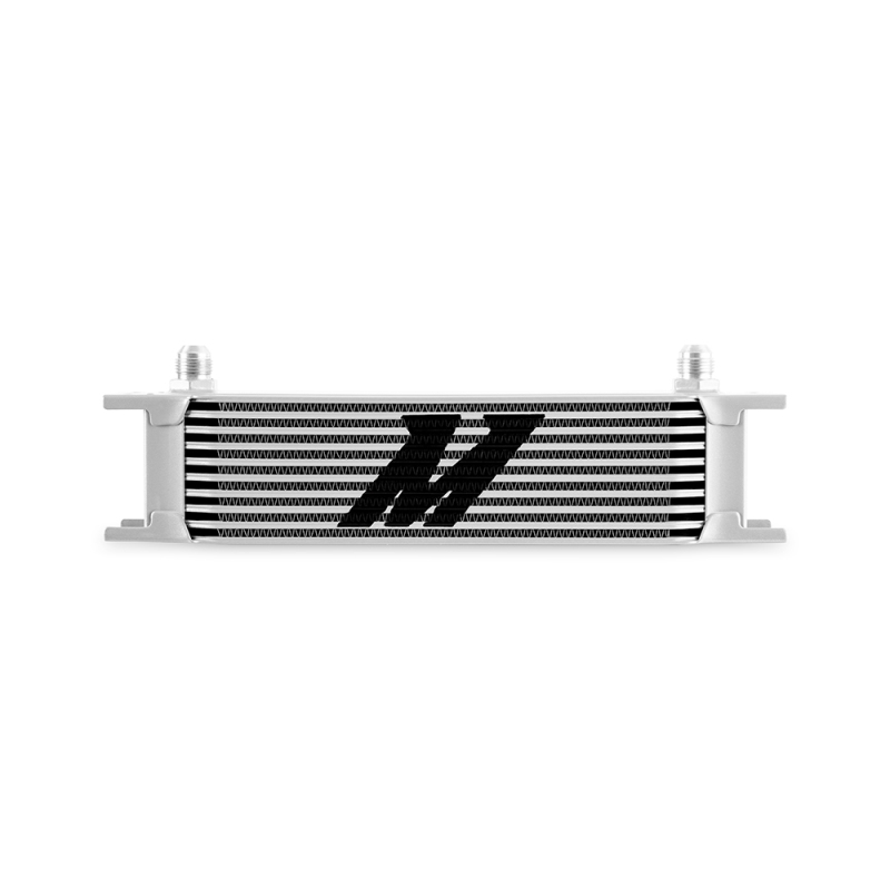 Mishimoto Universal -8AN 10 Row Oil Cooler - Silver - MMOC-10-8SL