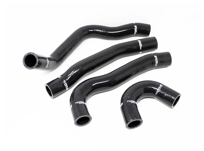 Torque Solution EVX-434BK Silicone Radiator Hose Kit For Evo X 2008-2015