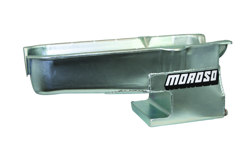 Moroso 20212 Engine Oil Pan Street/Strip Rear Sump 6 qt 9" Deep Steel Z"c Oxide