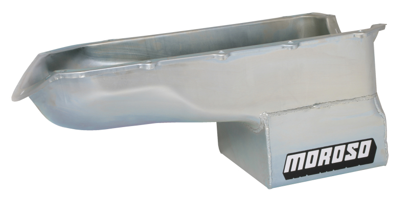 Moroso 20490 Oil Pan Steel Clear Zinc 8 qt. For Pontiac V8 NEW