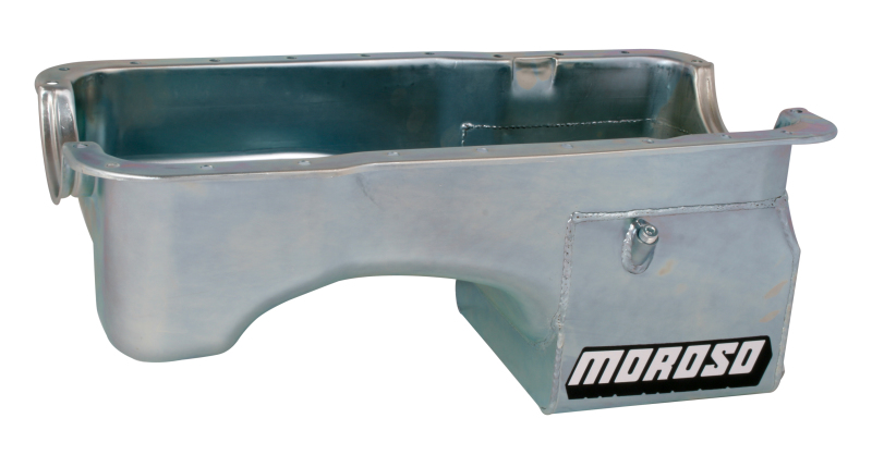 Moroso 20521 Engine Oil Pan Street/Strip Rear Sump 7 qt 9" Deep Steel Z"c Oxide
