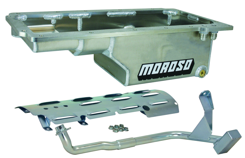 Moroso 21150 Engine Oil Pan Street/Strip Rear Sump 6 qt 6in Deep Tray