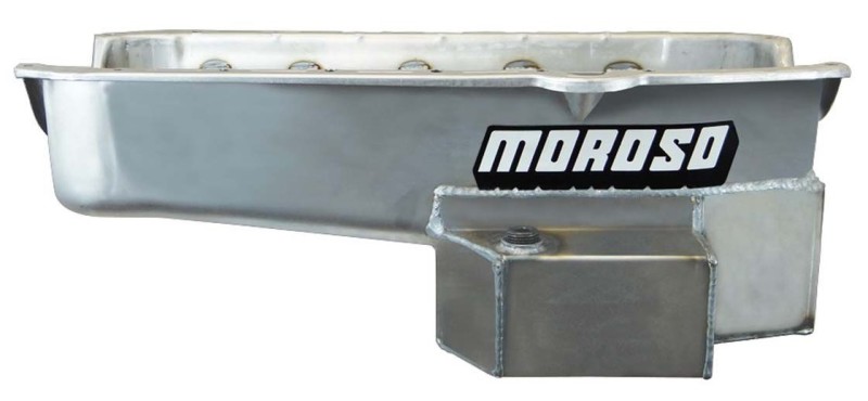 Moroso 21814 Engine Oil Pan Road/Drag Race Rear Sump 7 qt 7-1/2in Right Dipstick