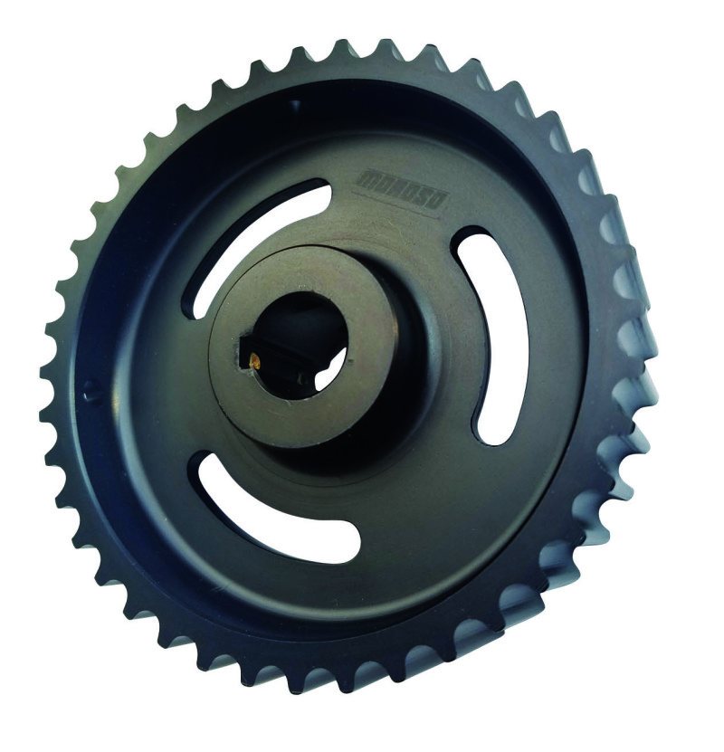 Moroso 23548 Oil Pump Pulley HTD 40-Tooth 5/8in Shaft Aluminum Black Anodize