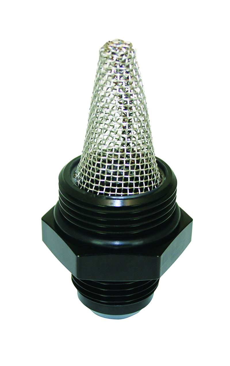 Moroso Oil Filter Fitting -12An to -16An w/External Screen - Single - 23963