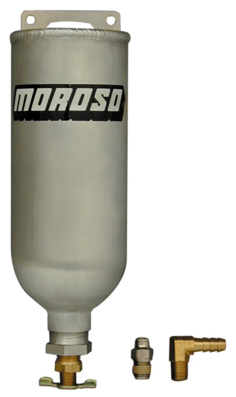 Moroso 63660 Recovery Tank Coolant 1 qt 3/8in Hose Fitting Vented Petcock