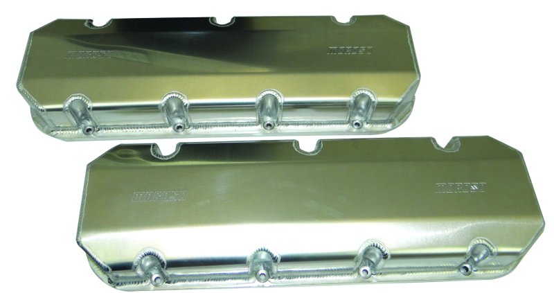 Moroso 68345 ORG.MFR Height Valve Covers Natural Fabricated Aluminum BBC