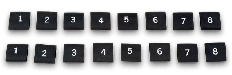 Moroso Spark Plug Shrink Sleeves - Numbered From 1-8 - Set of 2 - 72020