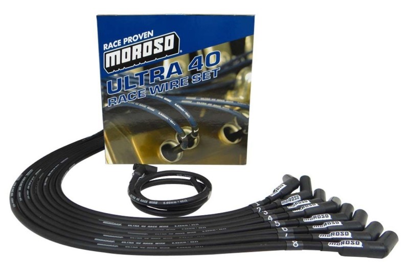 Moroso 73729 Spark Plug Wire Set; Ultra 40; HEI; 8.65 mm; For BBC