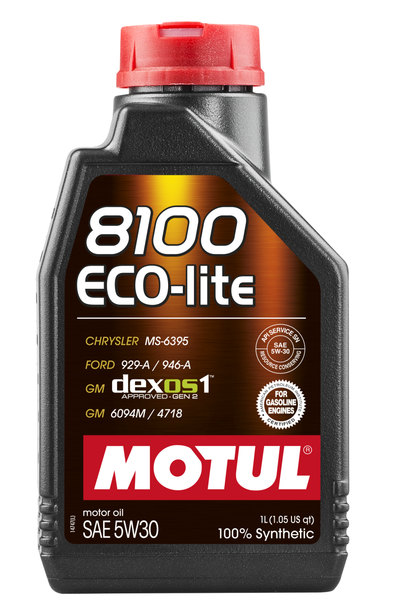 Motul 1L Synthetic Engine Oil 8100 5W30 ECO-LITE - 108212