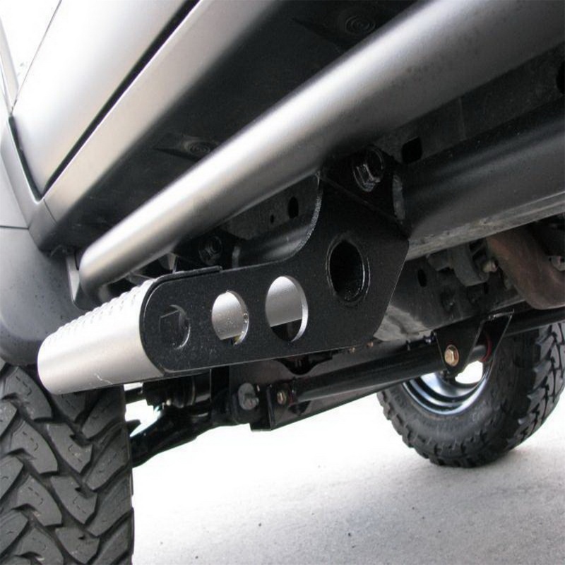 N-Fab RKR Rails 97-06 Jeep Wrangler TJ/BJ 2 Door All - Tex. Black - 1.75in - w/ Detachable Steps - J972RKRS2