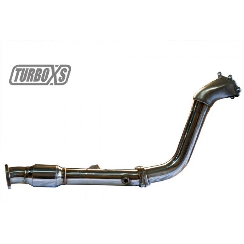 Turbo XS 02-07 WRX-STi / 04-08 Forester XT High Flow Catted Downpipe - WS02-DPC