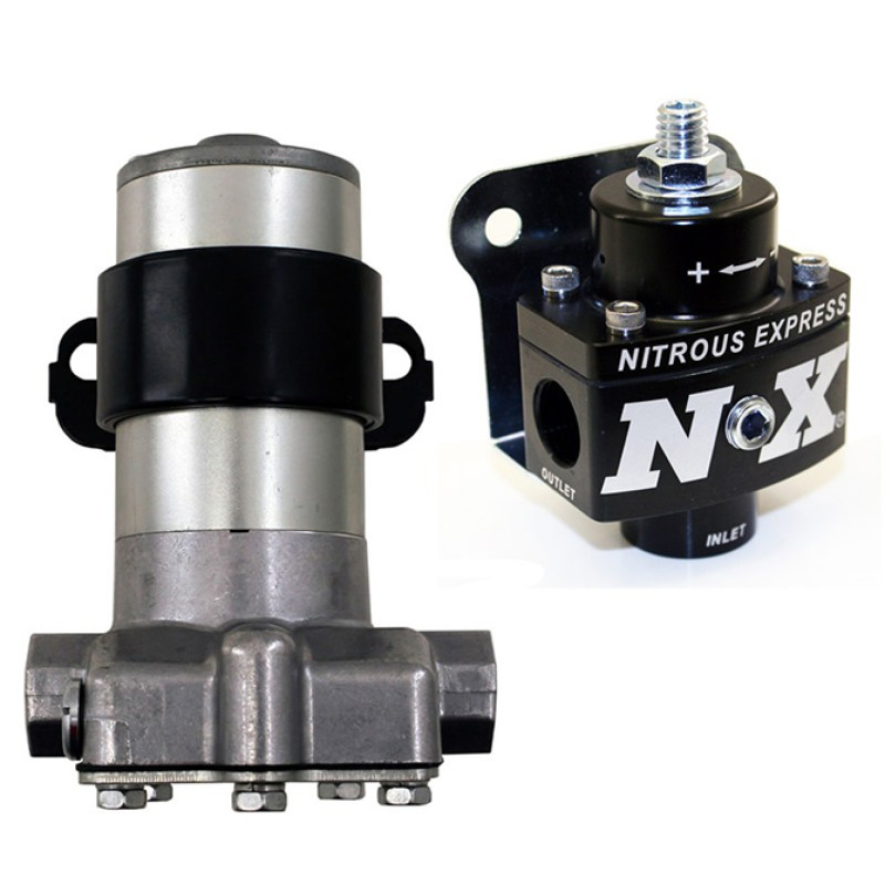 Nitrous Express Black Style Fuel Pump and Non Bypass Regulator Combo - 15953