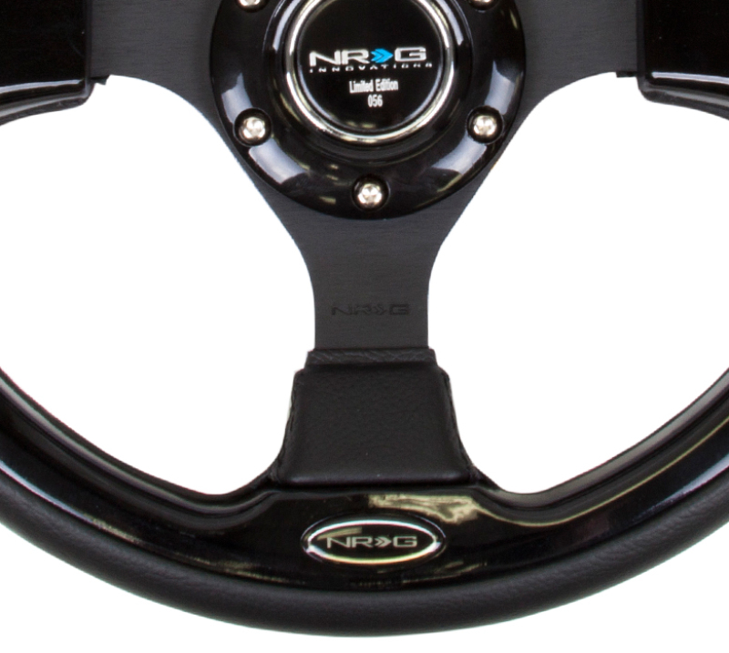 NRG Innovations RST-001BK Reinforced Sport Steering Wheel 320mm Black Trim NEW