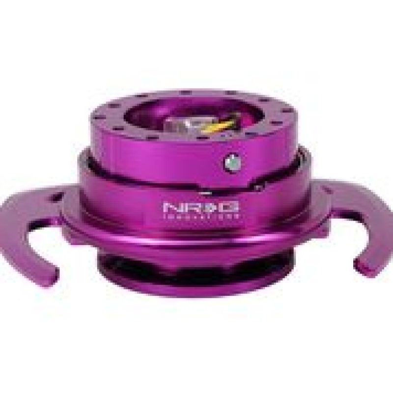 NRG SRK-700PP Quick Release Steering Wheel Hub Purple Body with Purple Ring