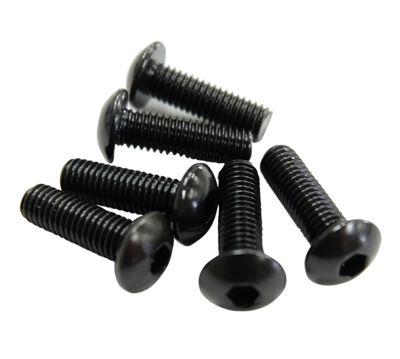 NRG Steering Wheel Screw Upgrade Kit (Flat) - Black - SWS-100BK