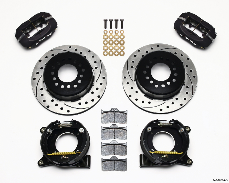 Wilwood 140-10094-D Forged Dynalite Rear Parking Brake Kit - Black Caliper NEW