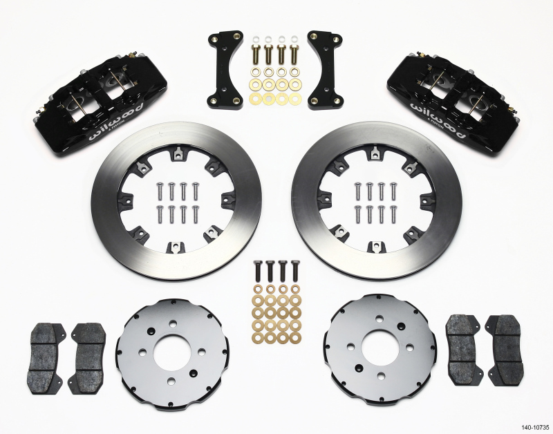 Wilwood 140-10735 Forged Dynapro 6 Front Big Brake Kit (Hat) NEW