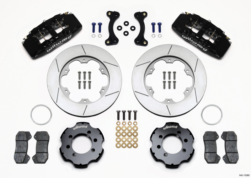 Wilwood 140-13380 Forged Dynapro 6 Front Big Brake Kit (Hat) NEW