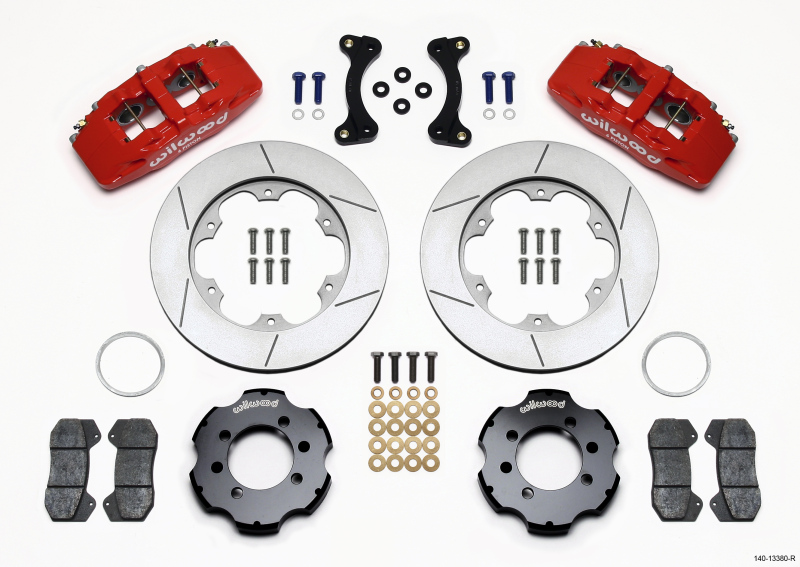 Wilwood 140-13380-R Forged Dynapro 6 Big Brake Front Brake Kit (Hat) NEW