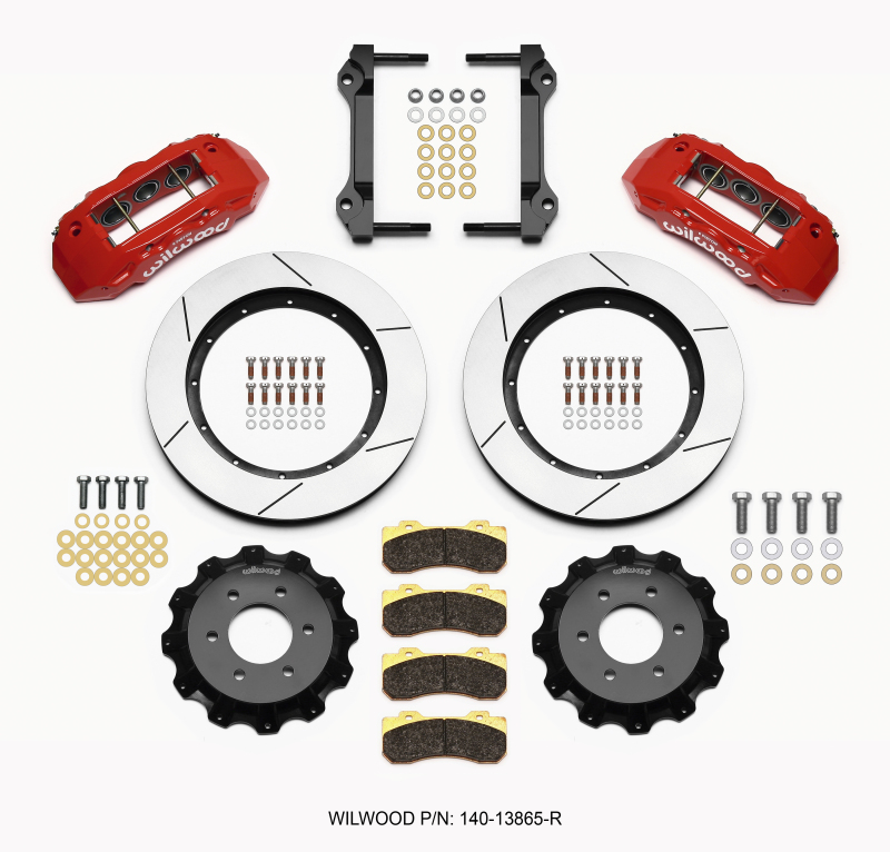 Wilwood 140-13865-R TX6R Truck Front Big Brake Kit - Red Powder Coat Caliper NEW
