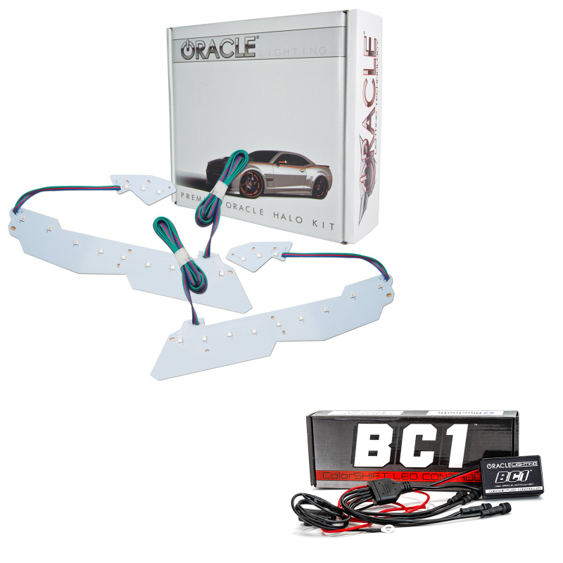 Oracle 14-19 Chevy Corvette C7 Headlight DRL Upgrade Kit - ColorSHIFT w/ BC1 Controller - 2624-335