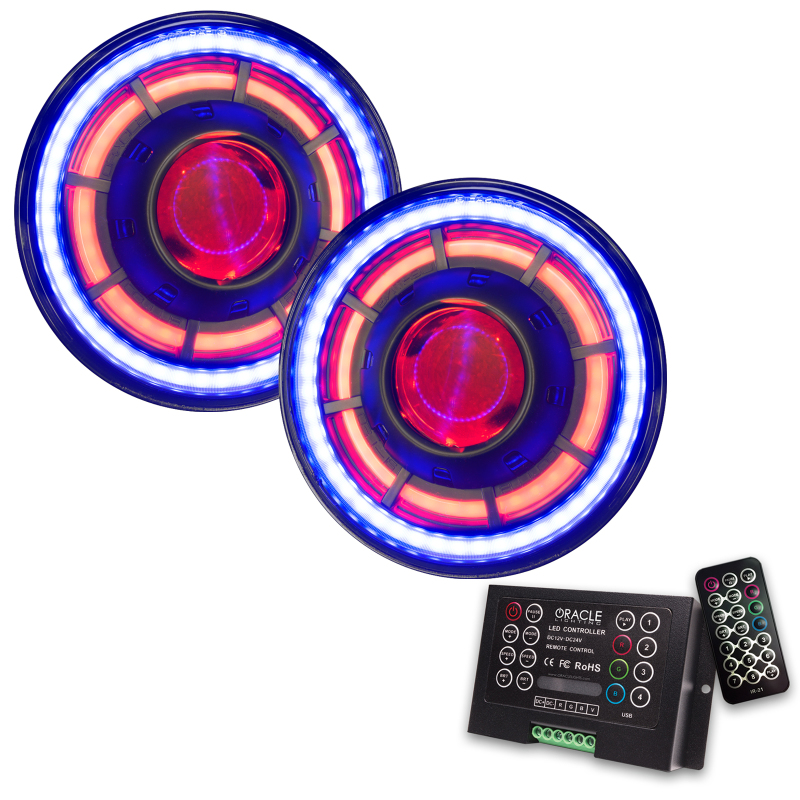 Oracle Lights 5876-333 Oculus 7" Colorshift Bi-LED Projector Headlights NEW