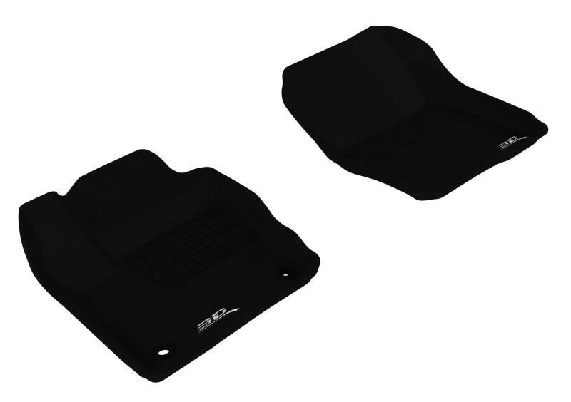 3D MAXpider L1FR02911509 Floor Mat Liner Black Kagu For 2012-2018 Ford Focus