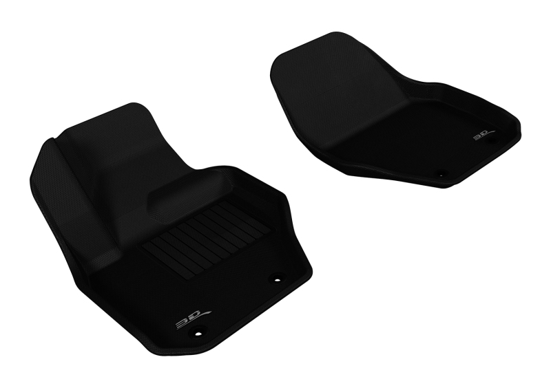 3D MAXpider fits 2010-2018 Volvo XC60/S60/V60 Kagu 1st Row Floormat - Black - L1VV01511509