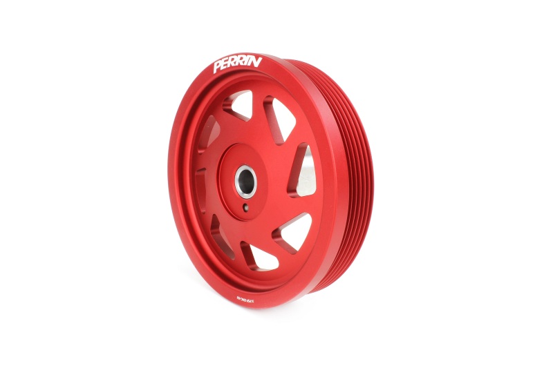 Perrin PSP-ENG-104RD Lightweight Crank Pulley Red For 2019-2021 Subaru WRX NEW