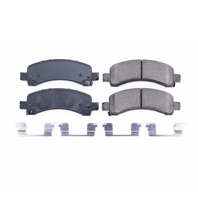 Power Stop 02-06 Cadillac Escalade Rear Z17 Evolution Ceramic Brake Pads w/Hardware - 17-974A