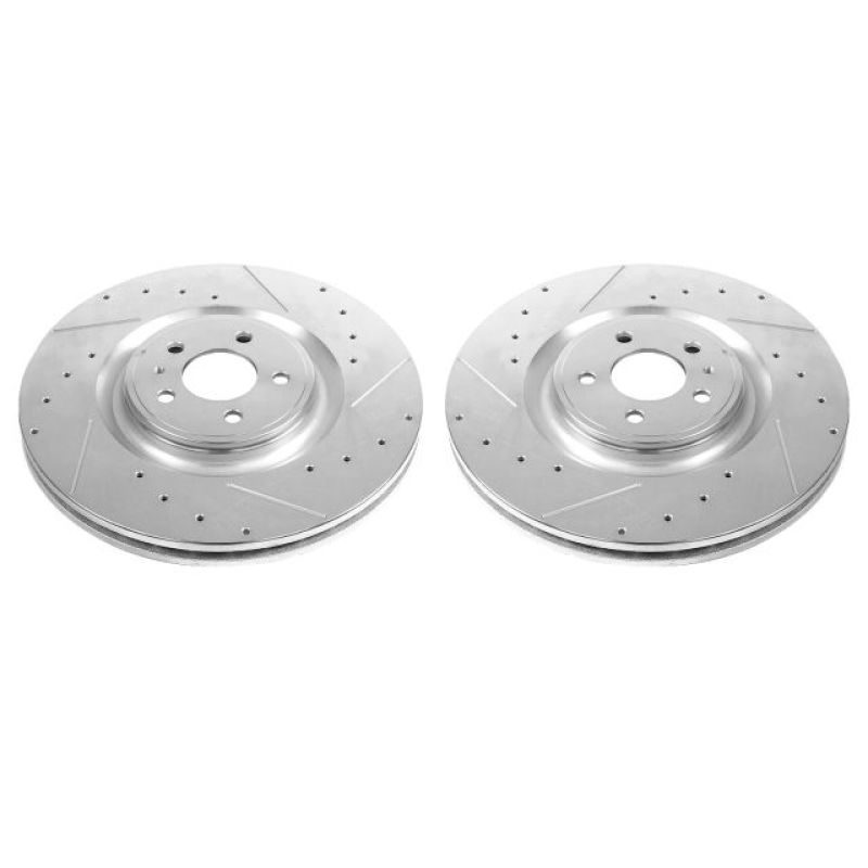 Power Stop 13-14 Ford Mustang Front Evolution Drilled & Slotted Rotors - Pair - AR85151XPR
