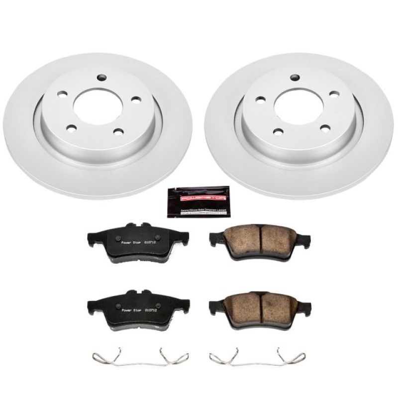 Power Stop 04-13 Mazda 3 Rear Z17 Evolution Geomet Coated Brake Kit - CRK129