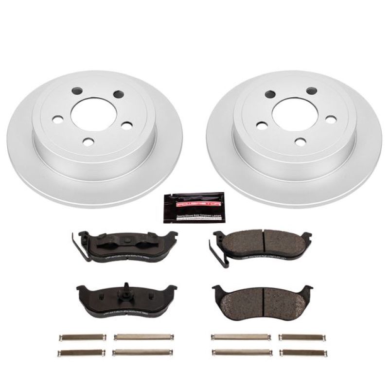 Power Stop 03-07 Jeep Liberty Rear Z17 Evolution Geomet Coated Brake Kit - CRK2197