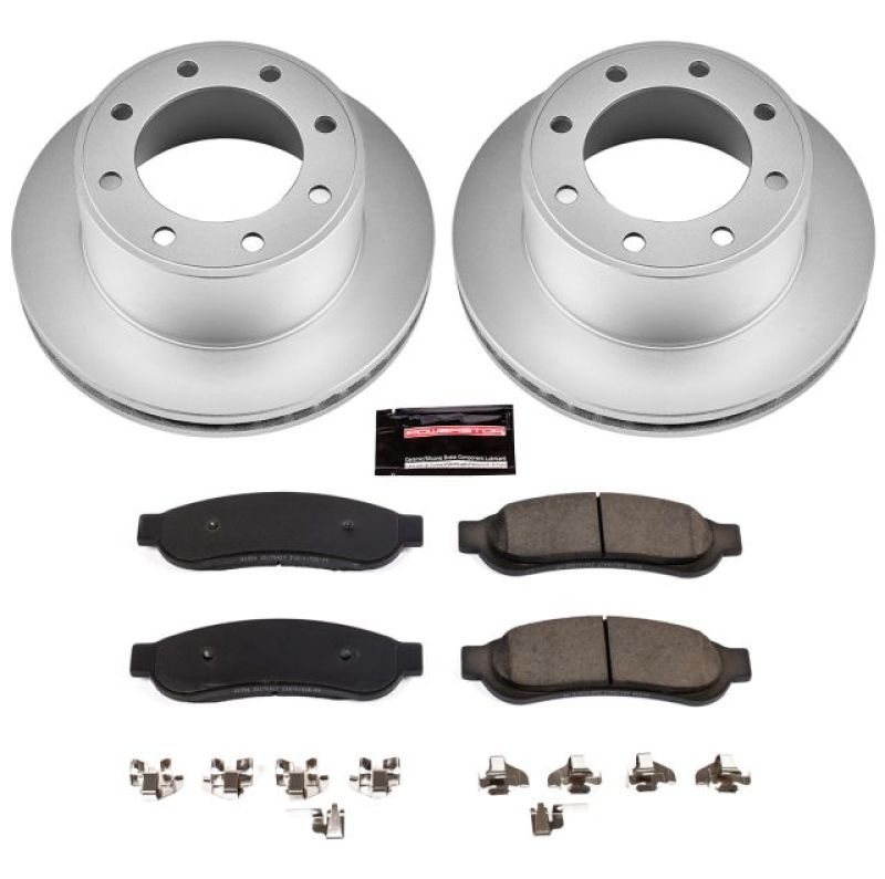 Power Stop 10-12 Ford F-250 Super Duty Rear Z17 Evolution Geomet Coated Brake Kit - CRK5578