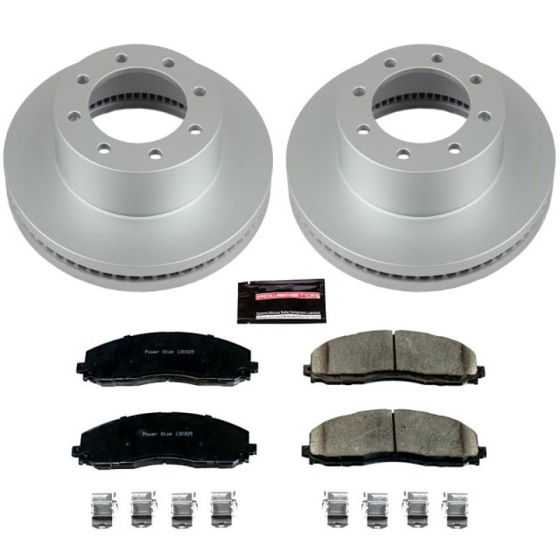 Power Stop 13-19 Ford F-250 Super Duty Front Z17 Evolution Geomet Coated Brake Kit - CRK6403