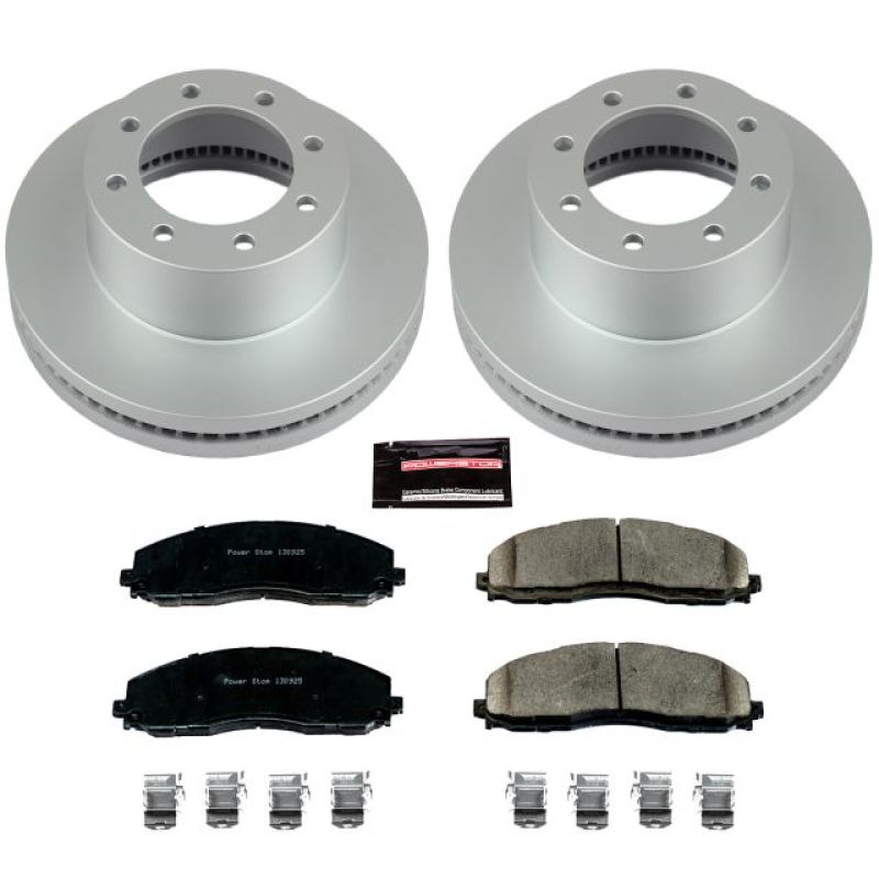 Power Stop 13-19 Ford F-250 Super Duty Front Z17 Evolution Geomet Coated Brake Kit - CRK6403