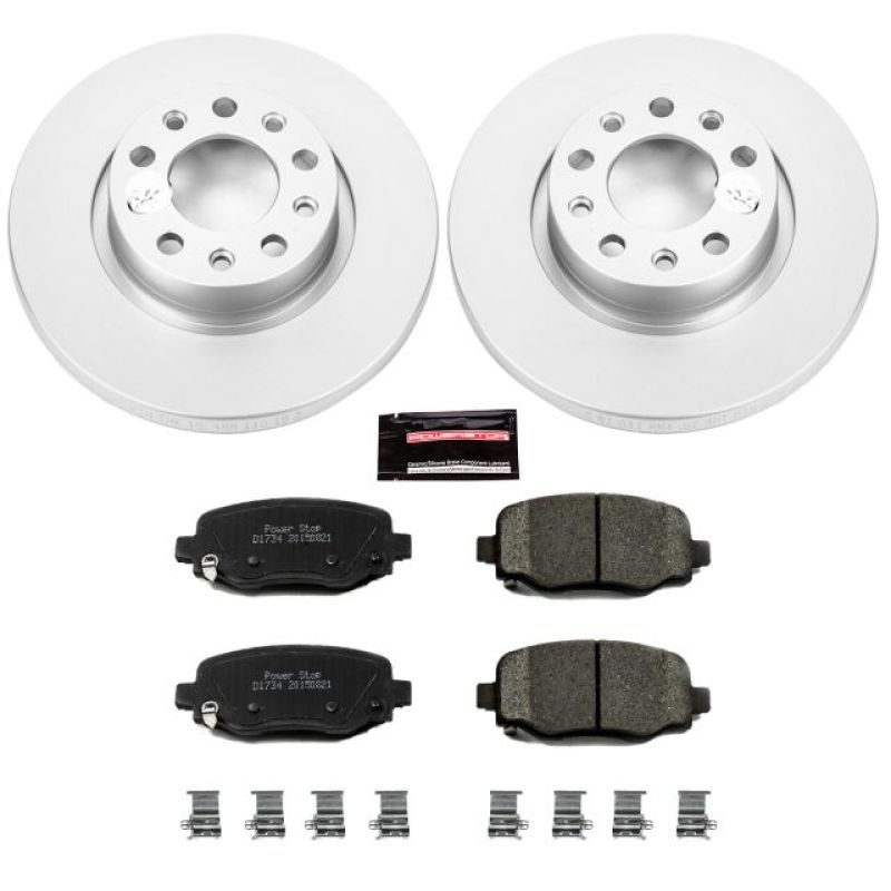 Power Stop 15-17 Chrysler 200 Rear Z17 Evolution Geomet Coated Brake Kit - CRK6543