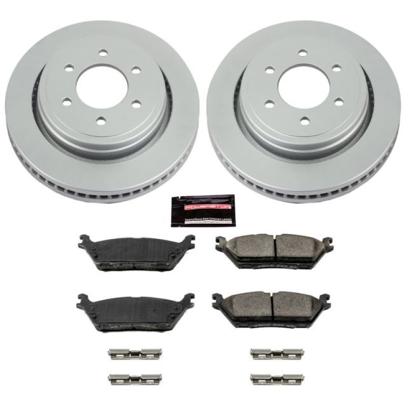 Power Stop 15-17 Ford F-150 Rear Z17 Evolution Geomet Coated Brake Kit - CRK6814