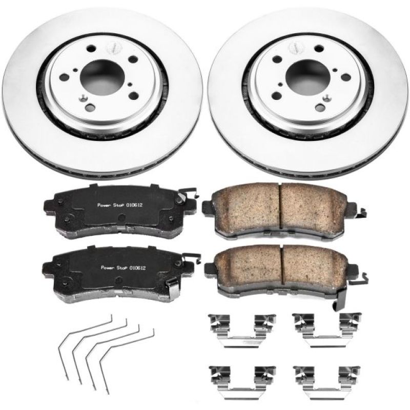 Power Stop 15-17 Honda Odyssey Front Z17 Evolution Geomet Coated Brake Kit - CRK6959