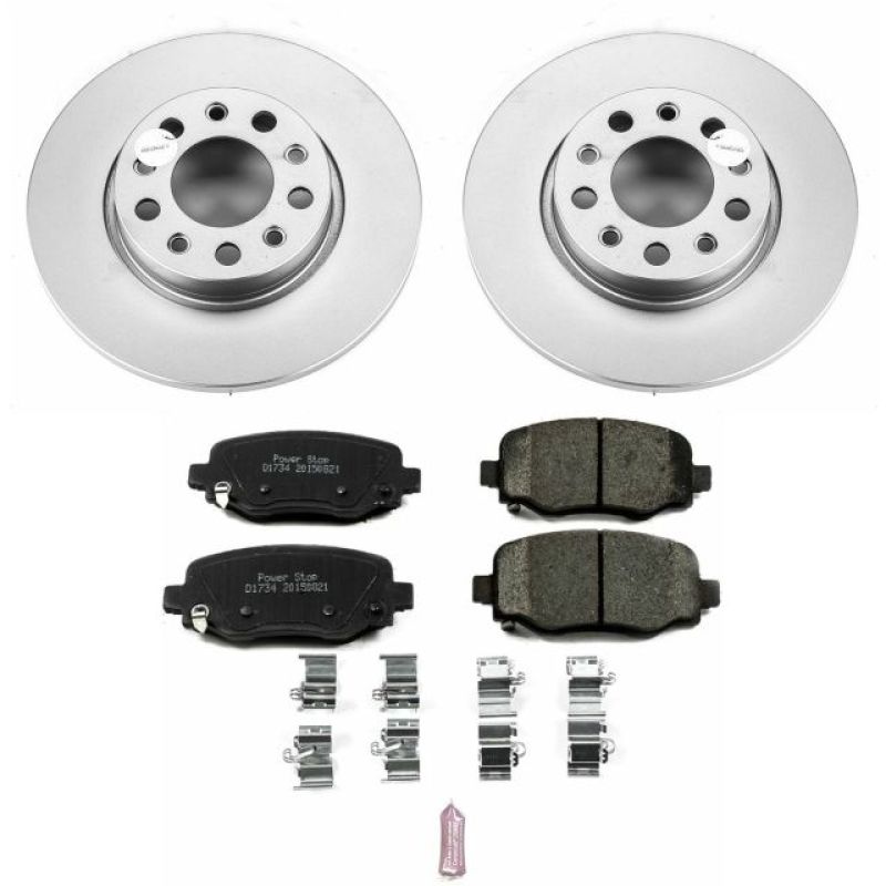 Power Stop 16-18 Fiat 500X Rear Z17 Evolution Geomet Coated Brake Kit - CRK7301