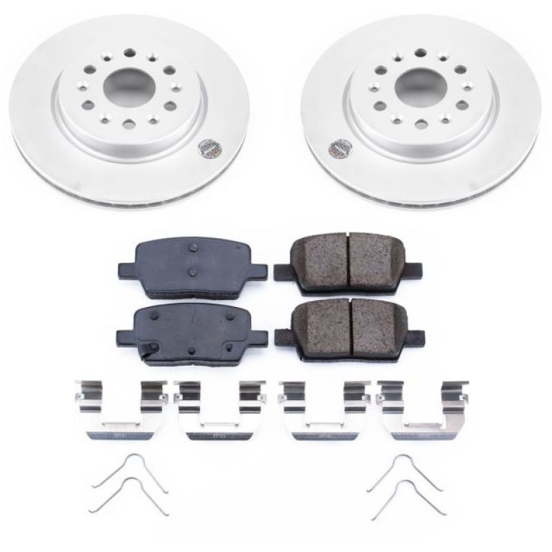 Power Stop 18-19 Buick Enclave Rear Z17 Evolution Geomet Coated Brake Kit - CRK7411