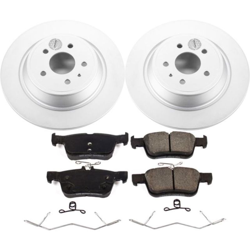 Power Stop 17-19 Ford Escape Rear Z17 Evolution Geomet Coated Brake Kit - CRK7723