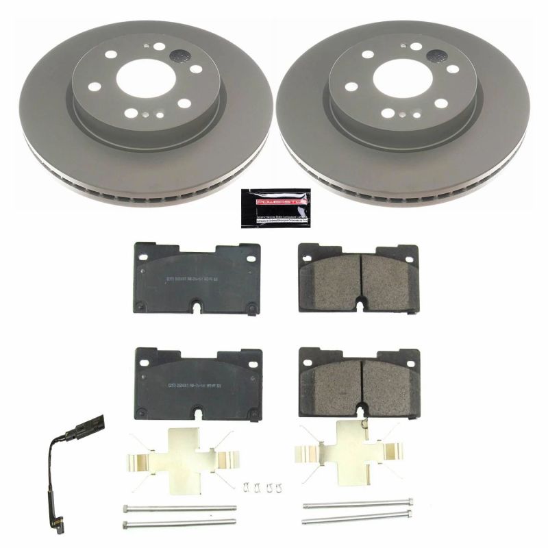 Power Stop 2019 Chevrolet Silverado 1500 Front Z17 Evolution Geomet Coated Brake Kit - CRK8172