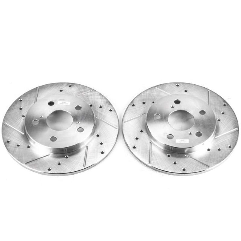 Power Stop 09-10 Pontiac Vibe Rear Evolution Drilled & Slotted Rotors - Pair - JBR1364XPR
