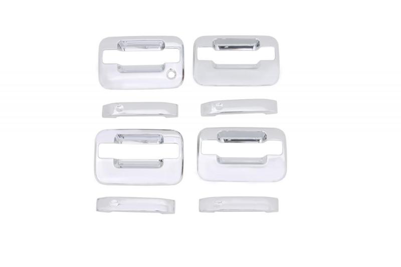 AVS fits  04-14 Ford F-150 (No Keypad/Passenger Keyhole) Door Handle Covers (4 Door) 8pc Set - Chrome - 685302