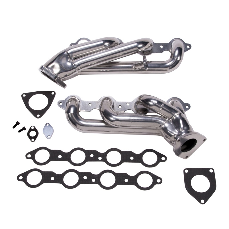 BBK fits 99-04 GM Truck SUV 6.0 Shorty Tuned Length Exhaust Headers - 1-3/4 Silver Ceramic - 40060