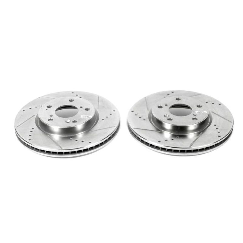 PowerStop JBR1571XPR Evolution Performance Drilled/Slotted Brake Rotor Pair