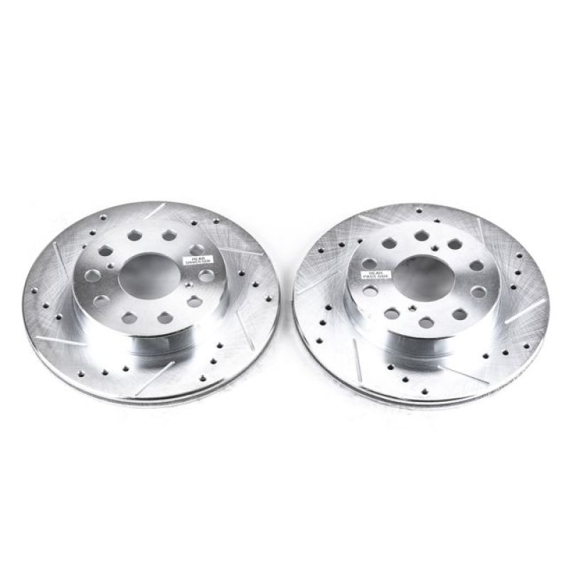 Power Stop 91-95 Toyota MR2 Rear Evolution Drilled & Slotted Rotors - Pair - JBR593XPR
